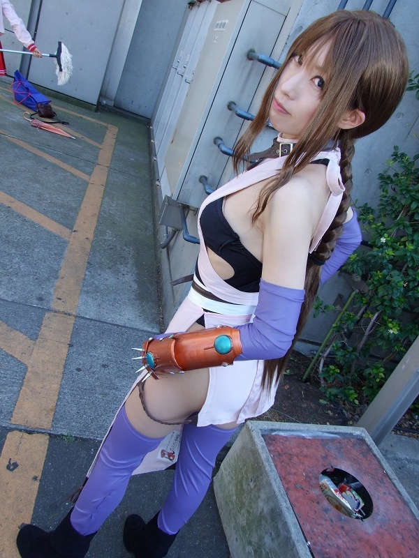 tia noto yoko, photo (medium), cosplay, elbow gloves, gauntlets, gloves, thighhighs, wakana ruri