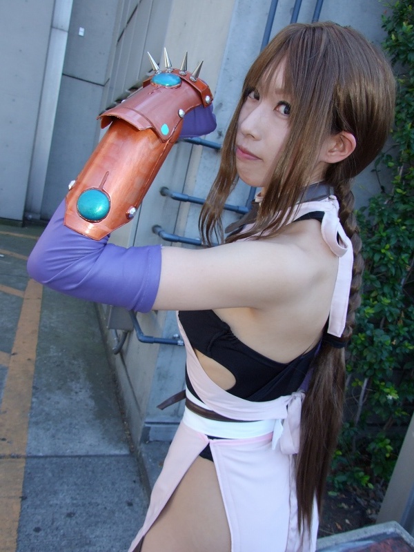 tia noto yoko, photo (medium), cosplay, elbow gloves, gauntlets, gloves, thighhighs, wakana ruri
