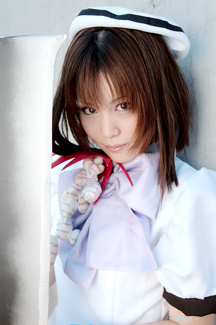 ryuuguu rena, higurashi no naku koro ni, photo (medium), billhook, cosplay, hat, kikiwan, sailor hat