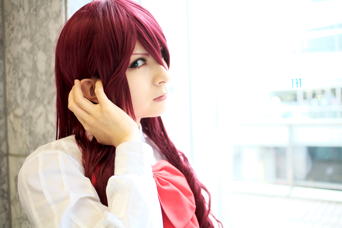 kirijou mitsuru, atlus, persona, persona 3, photo (medium), armband, cosplay, kaminariko, red hair, school uniform, serafuku