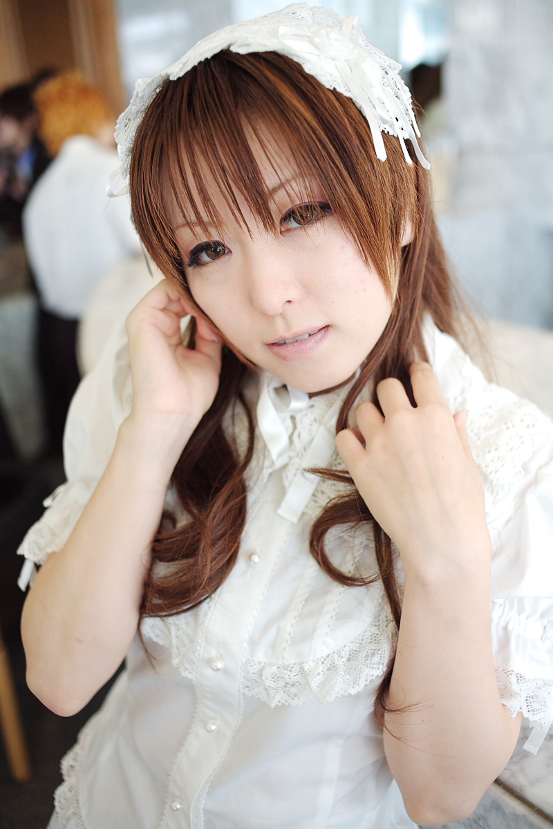 tatsu, highres, photo (medium), tagme, bonnet, kneehighs, lace, socks