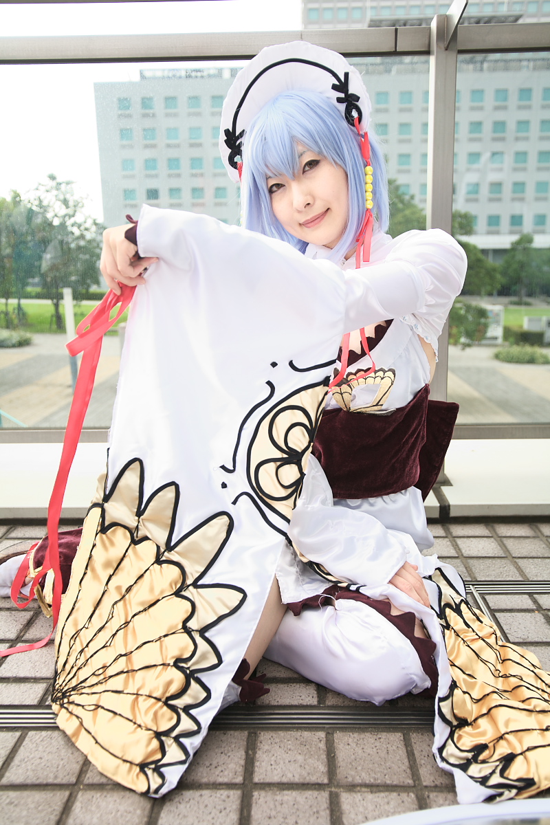 zhao yun, highres, photo (medium), cosplay, koi hime musou, sandals, takanashi sonoko, thighhighs