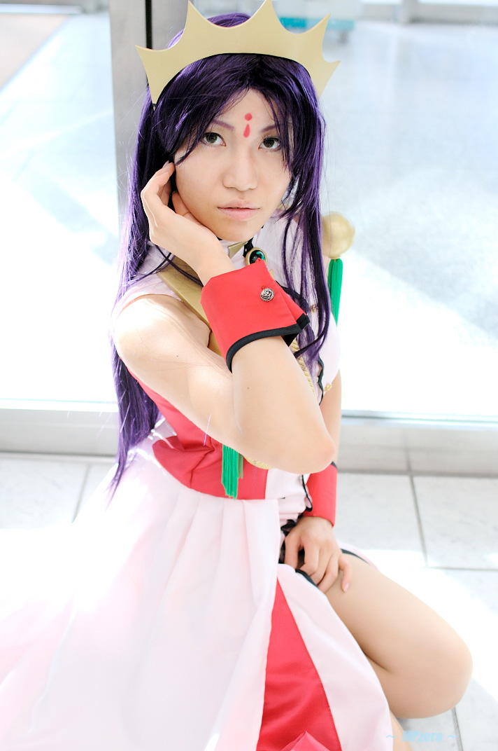 rou (cosplayer), himemiya anthy, shoujo kakumei utena, photo (medium), cosplay, crown, purple hair