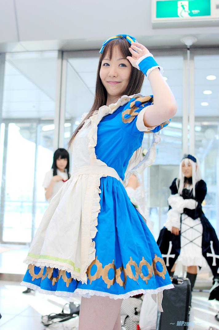 character request, photo (medium), source request, apron, cosplay, maid, maid apron, suzumiya kirika