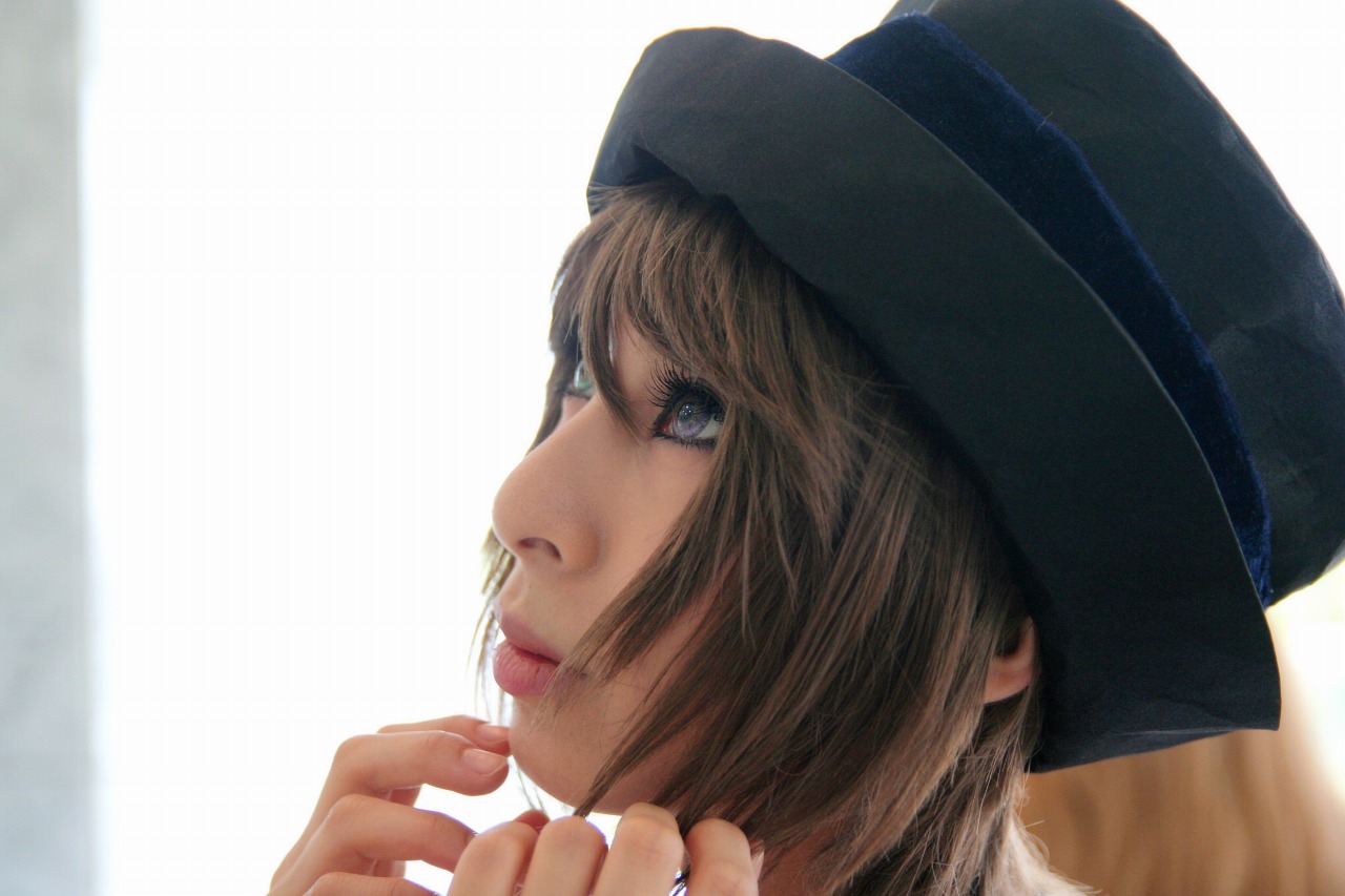 ari (model), souseiseki, rozen maiden, photo (medium), cosplay, frills, hat, heterochromia