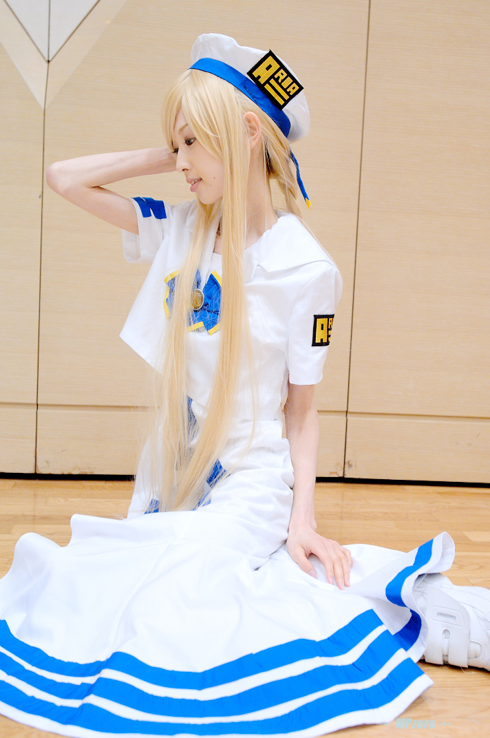 ageha, alicia florence, undine, aria (manga), photo (medium), aria company uniform, blonde hair, braid, cosplay