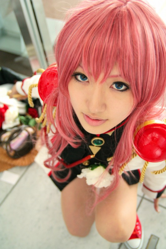 saya (cosplayer), tenjou utena, shoujo kakumei utena, photo (medium), tagme, cosplay, pink hair