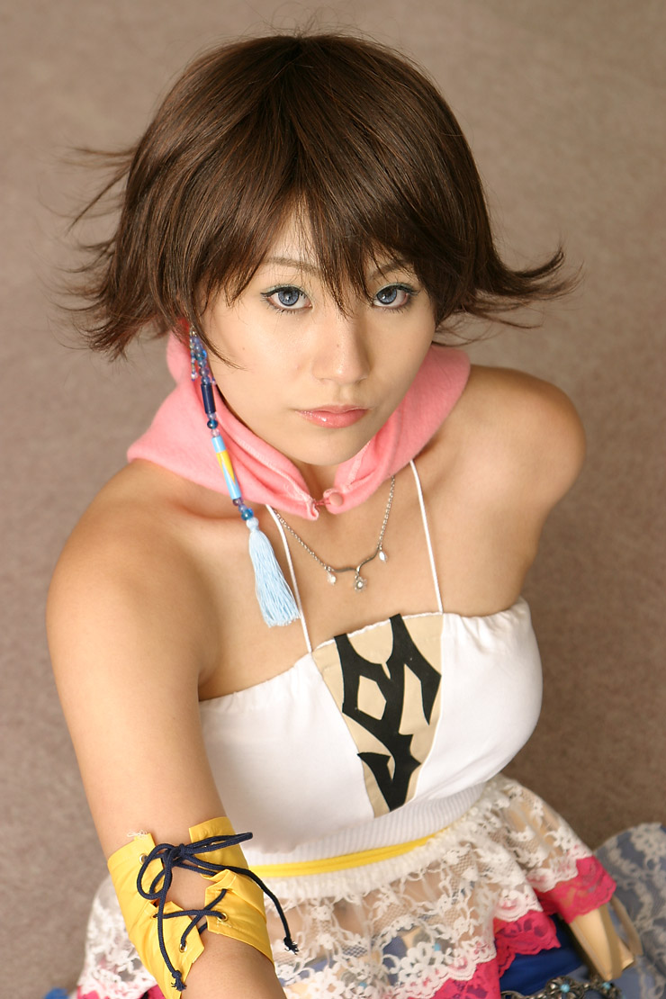 suzukaze yuuki, yuna, final fantasy, final fantasy x, final fantasy x-2, photo (medium), cosplay, gun, weapon