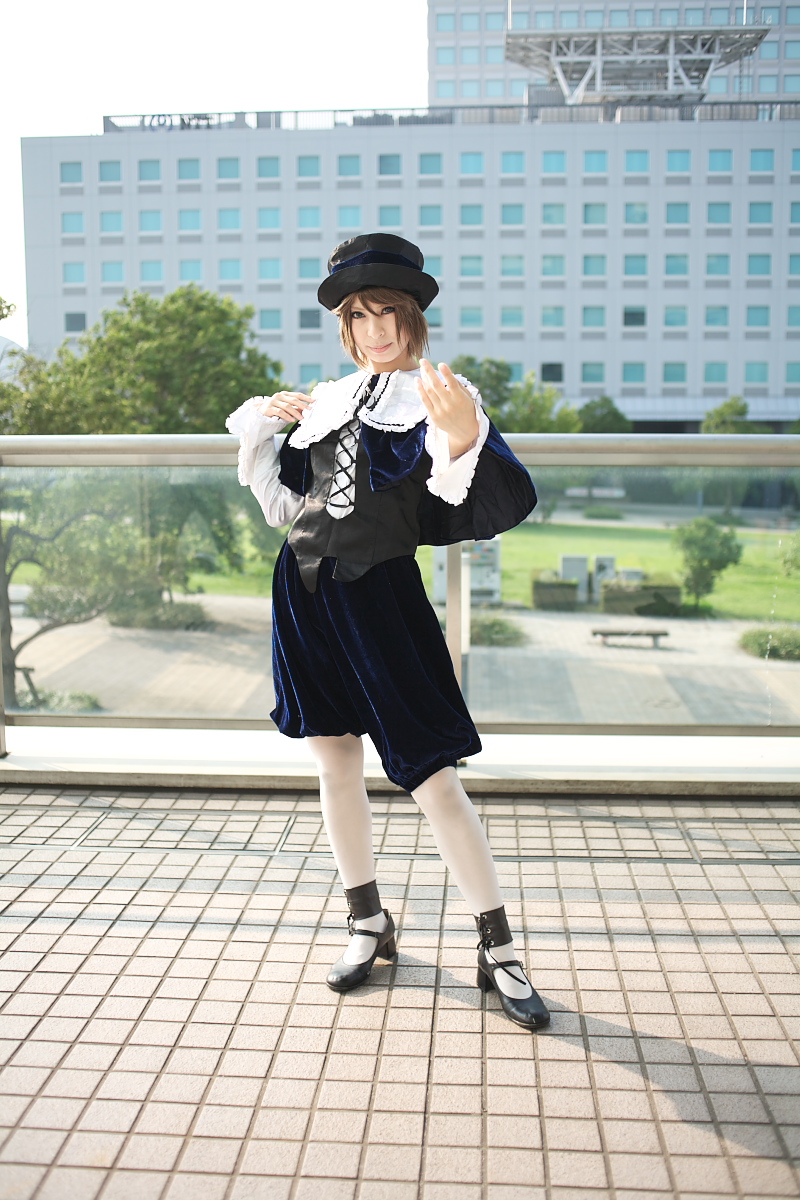ari (model), souseiseki, rozen maiden, highres, photo (medium), cosplay, frills, hat, heterochromia