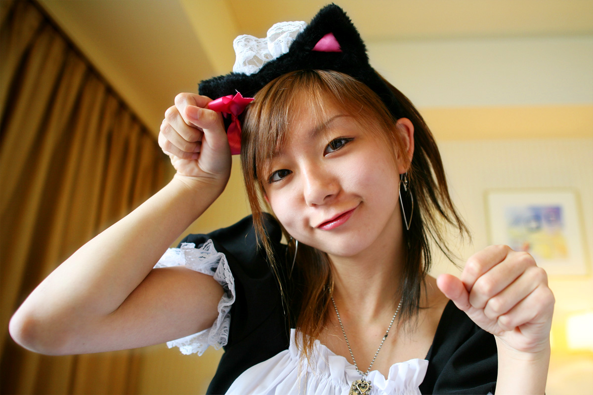 maya, photo (medium), animal ears, apron, cat ears, cosplay, maid, maid apron