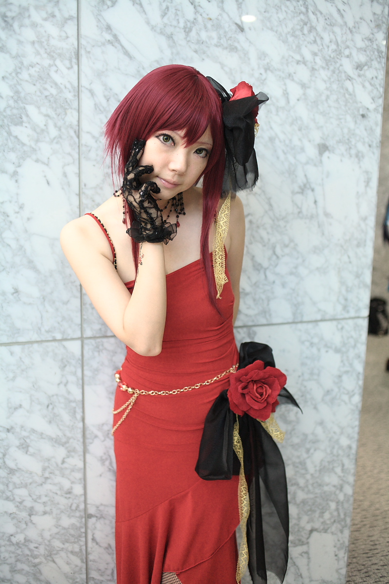 roberia maria della firenza, ibara, sound horizon, highres, photo (medium), cosplay, dress, flower, gloves, hair ribbon, lace, ribbon
