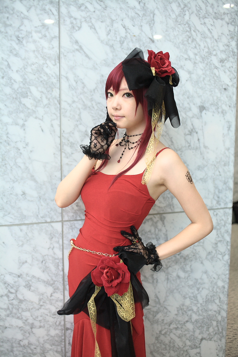 roberia maria della firenza, ibara, sound horizon, highres, photo (medium), cosplay, dress, flower, gloves, hair ribbon, lace, ribbon