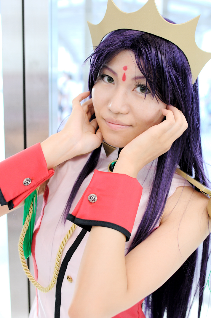rou (cosplayer), himemiya anthy, shoujo kakumei utena, photo (medium), cosplay, crown, purple hair