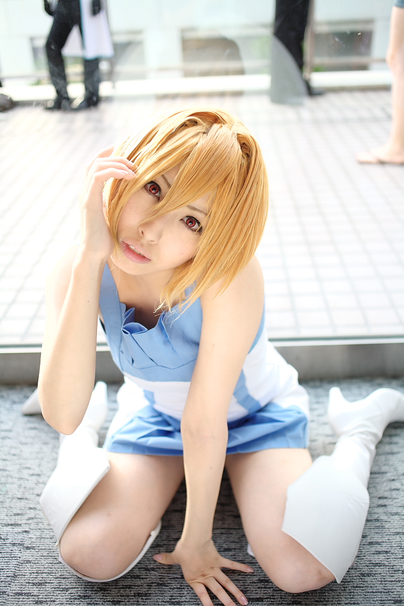 stellar loussier, gundam, gundam seed, gundam seed destiny, highres, photo (medium), source request, blonde hair, boots, cosplay, stellar loussier (cosplay), tsukiichi