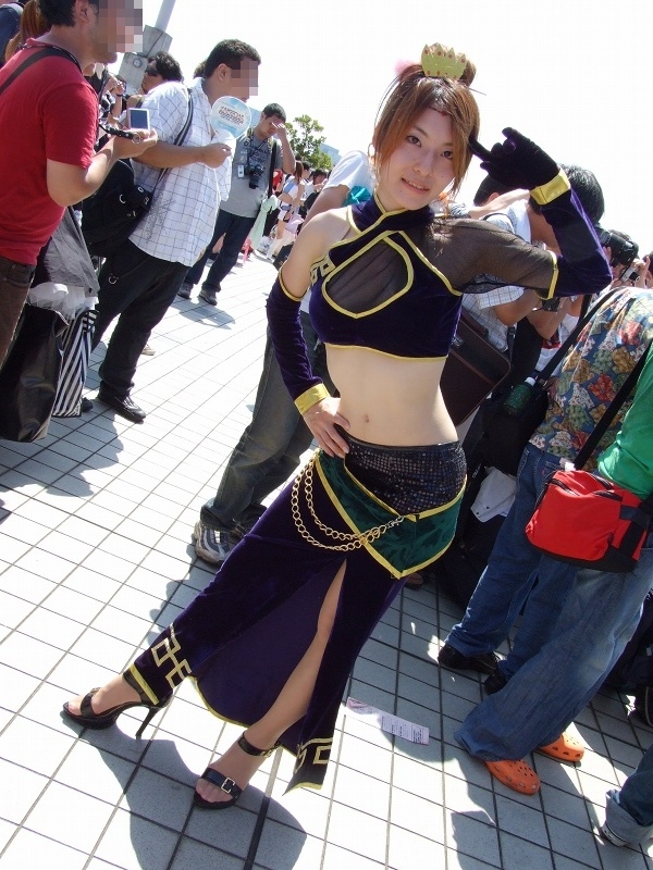 zhen ji, shin sangoku musou, model request, photo (medium), cosplay, midriff
