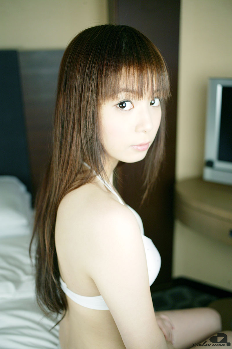 nakagawa shoko, highres, photo (medium), tagme, bed, bikini, side-tie bikini bottom, swimsuit