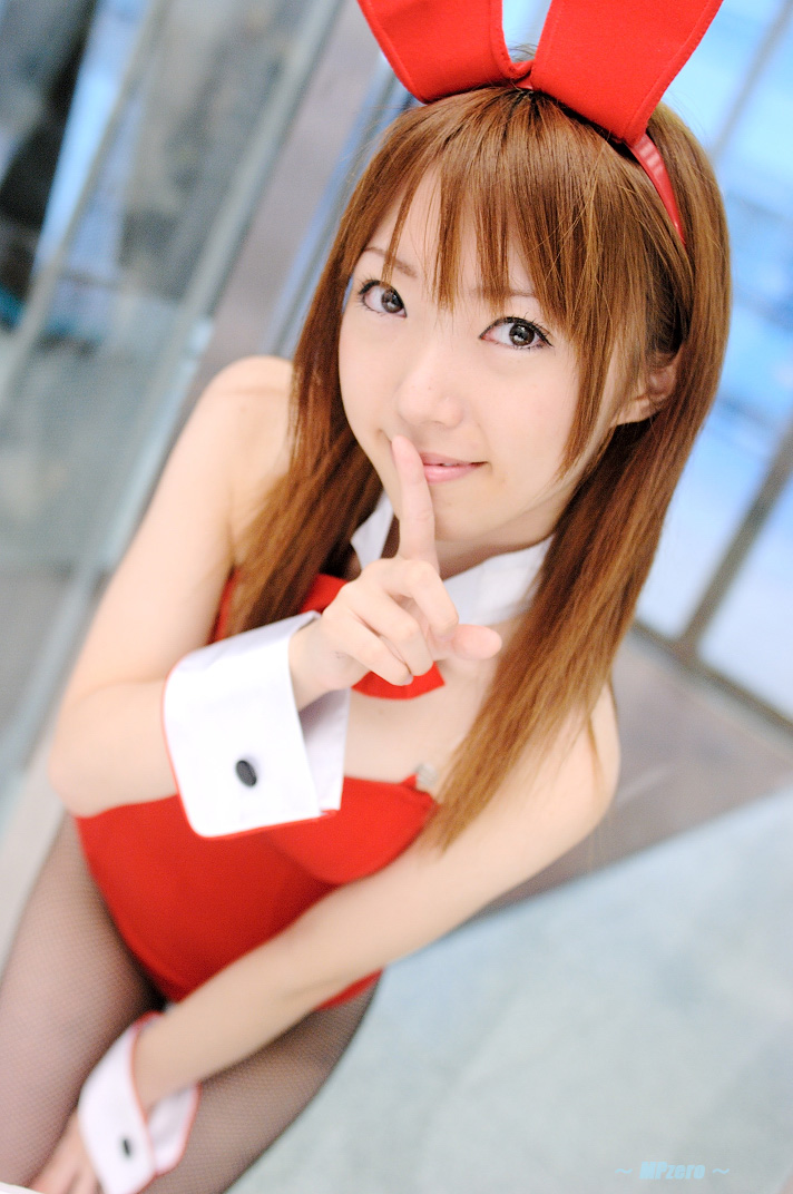 rin, fishnet legwear, photo (medium), animal ears, cosplay, cuffs, fake animal ears, fishnets, playboy bunny, rabbit ears