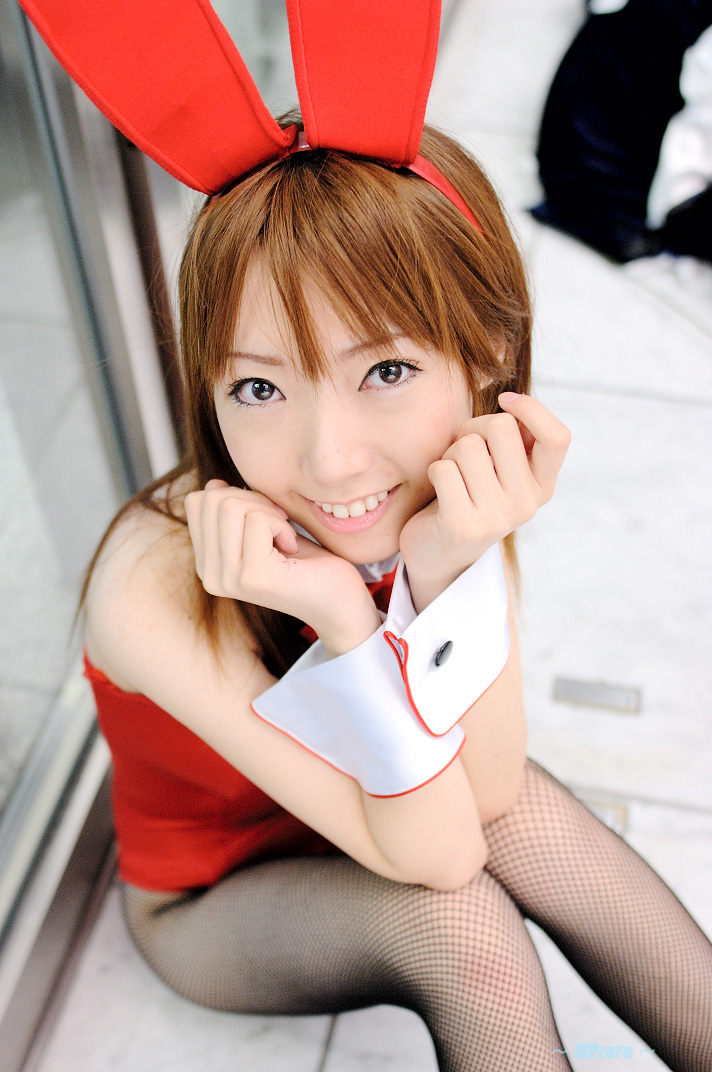 rin, fishnet legwear, photo (medium), animal ears, cosplay, cuffs, fake animal ears, fishnets, playboy bunny, rabbit ears