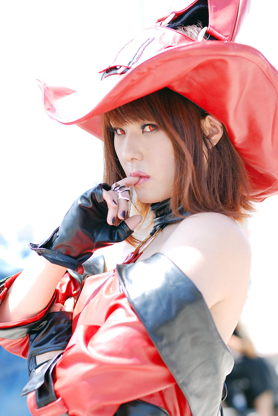 miya, i-no, arc system works, guilty gear, highres, photo (medium), cosplay, hat, witch hat