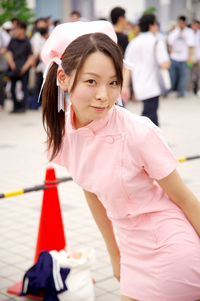 yuu (455687), kodama hikaru, yakin byoutou, highres, photo (medium), bow, cosplay, hair bow, nurse