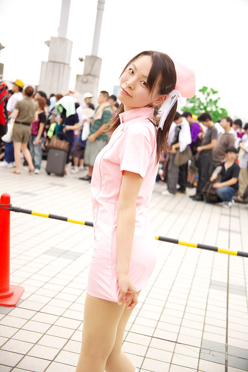 yuu (455687), kodama hikaru, yakin byoutou, highres, photo (medium), bow, cosplay, hair bow, nurse