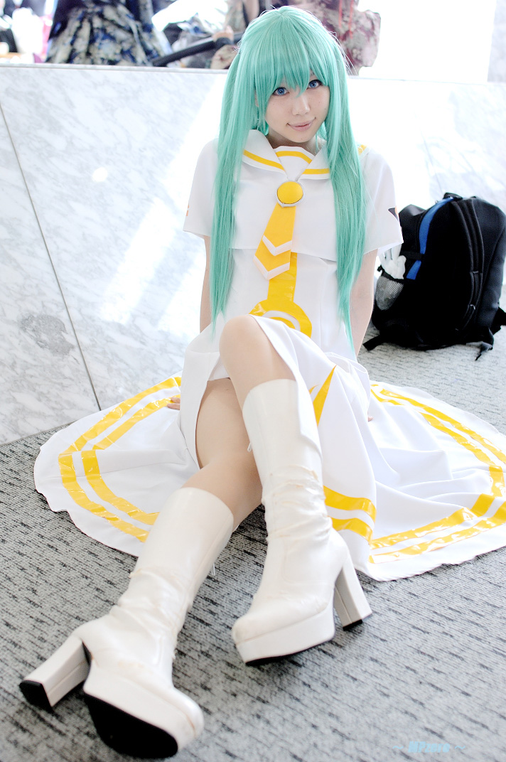 hirano kurita, alice carroll, undine, aria (manga), photo (medium), boots, cosplay, green hair