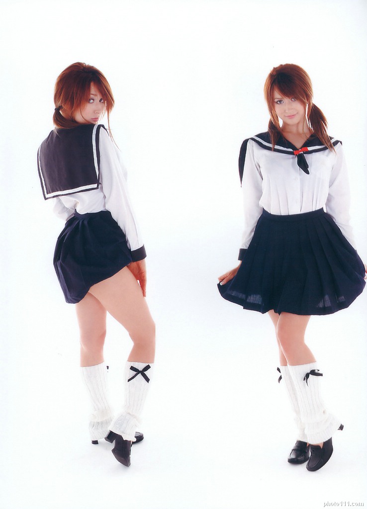 leah dizon, photo (medium), cosplay, kneehighs, sailor, school uniform, serafuku, socks, twintails