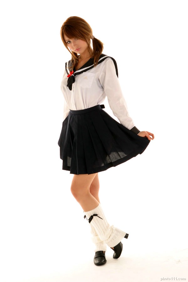 leah dizon, photo (medium), cosplay, kneehighs, sailor, school uniform, serafuku, socks, twintails