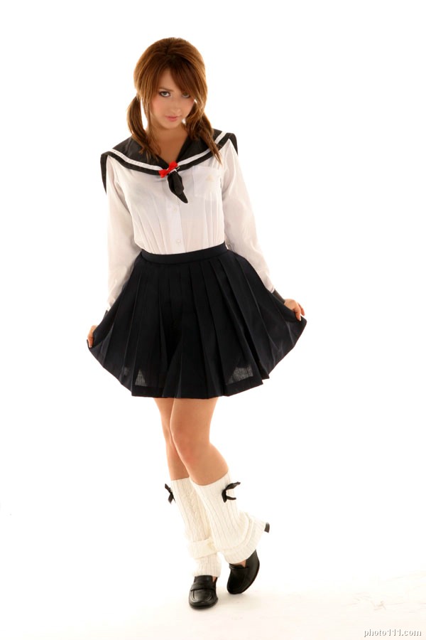 leah dizon, photo (medium), cosplay, kneehighs, sailor, school uniform, serafuku, socks, twintails