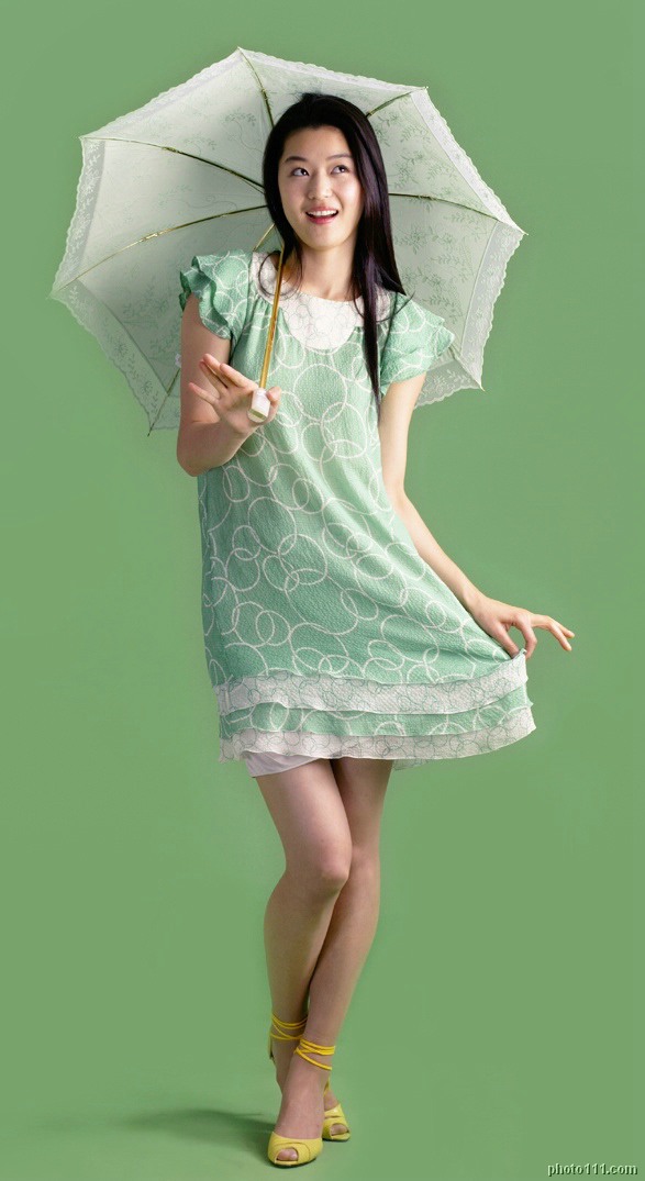 jun ji-hyun, photo (medium), tagme, dress, sundress, umbrella