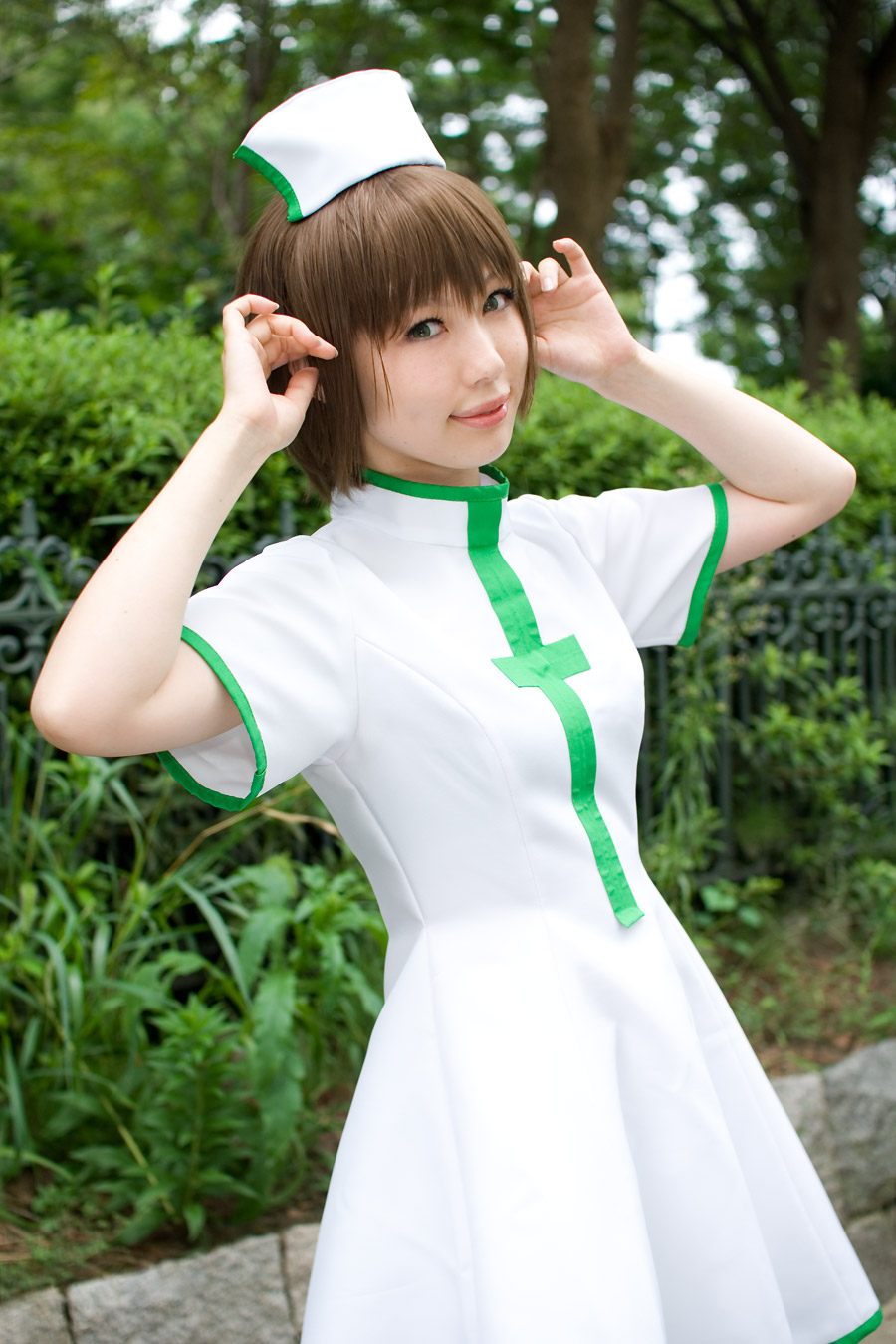 hirano kurita, kurusu nazuki, kurukuru lab, highres, photo (medium), cosplay, nurse