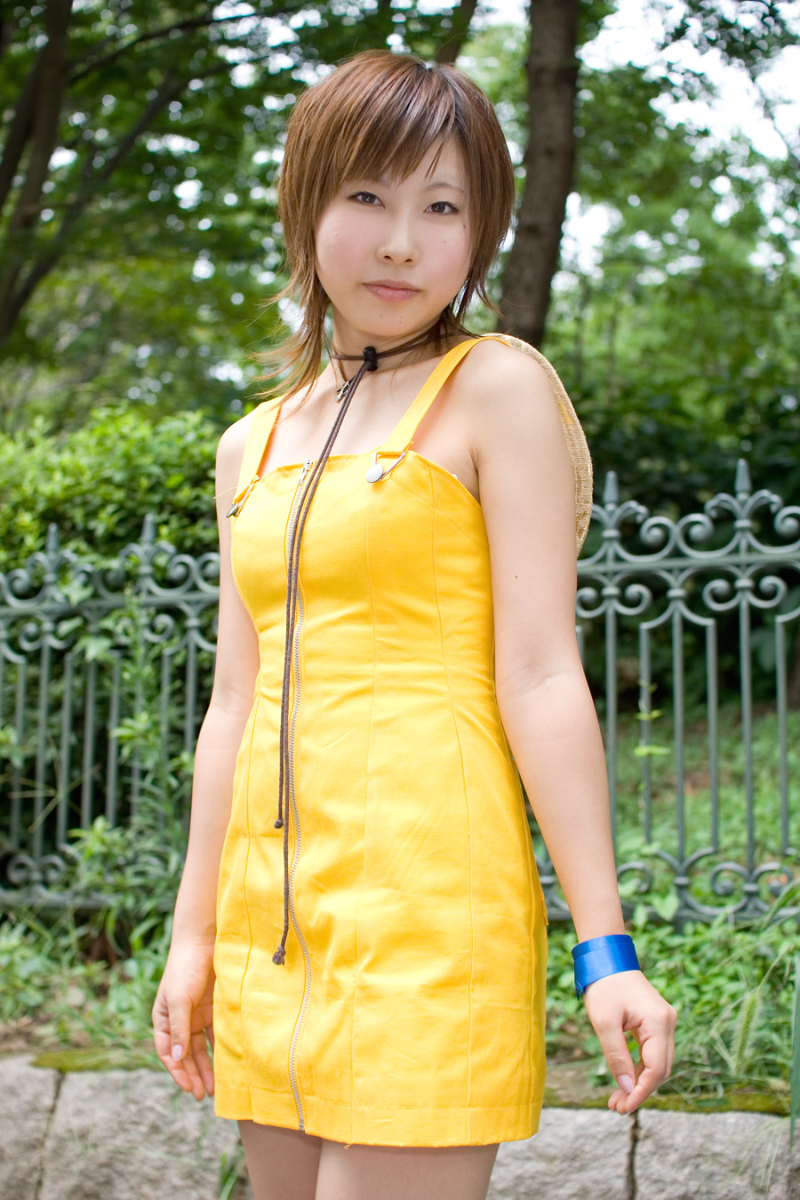 yan dolphin, selphie tilmitt, final fantasy, final fantasy viii, highres, photo (medium), cosplay, dress, hat, selphie tilmitt (cosplay), straw hat
