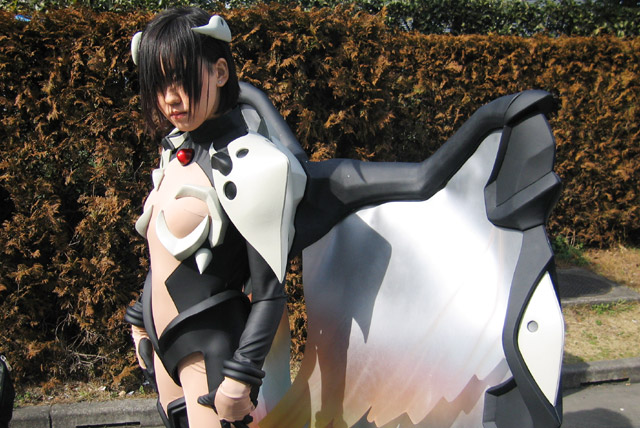 sachiel (evangelion), neon genesis evangelion, photo (medium), angel, bodysuit, cosplay, fujishima haru, sachiel-xx, wings