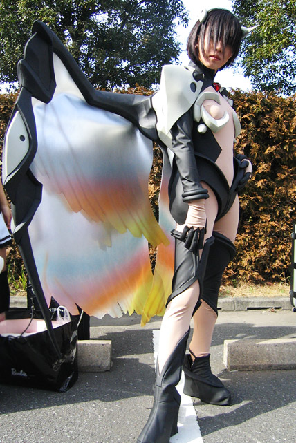 sachiel (evangelion), neon genesis evangelion, photo (medium), angel, bodysuit, cosplay, fujishima haru, sachiel-xx, wings
