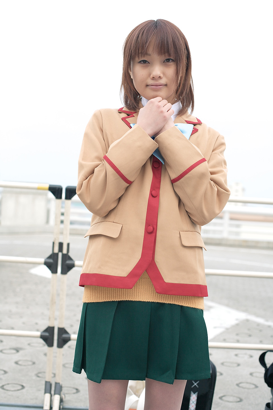 katsura seina, sakura mizuki, gokujou seitokai, highres, photo (medium), blazer, cosplay, jacket, miniskirt, school uniform, skirt