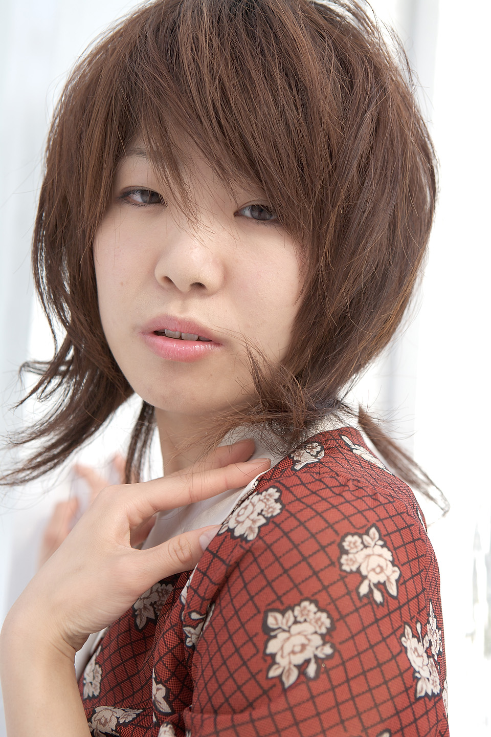 kawashima sai, highres, photo (medium), tagme, dress, jewelry, necklace