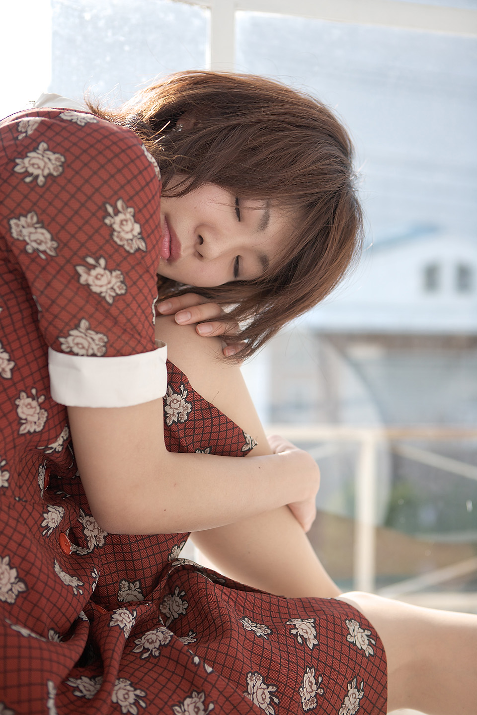kawashima sai, highres, photo (medium), tagme, dress, jewelry, necklace