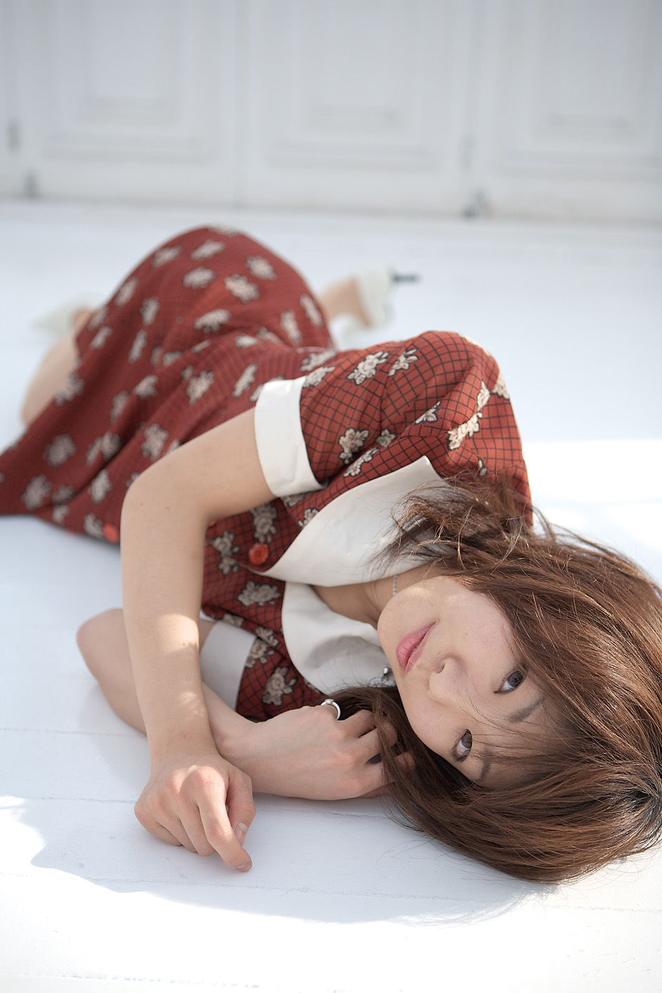 kawashima sai, highres, photo (medium), tagme, dress, jewelry, necklace