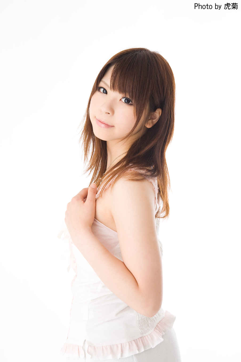 katou mari, highres, photo (medium), tagme, camisole