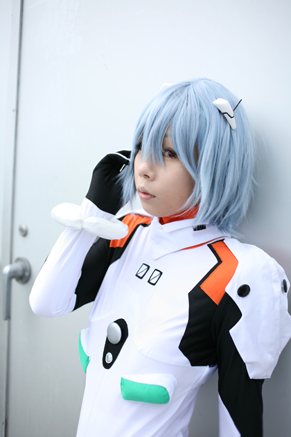 ayanami rei, katsuragi ebino, neon genesis evangelion, photo (medium), tagme, blue hair, cosplay, mecha pilot suit, plugsuit (evangelion)