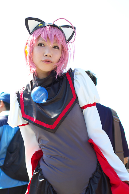 nanami akua, tempera sumi, moetan, photo (medium), ahoge, animal ears, asian, cat ears, cosplay, pink hair