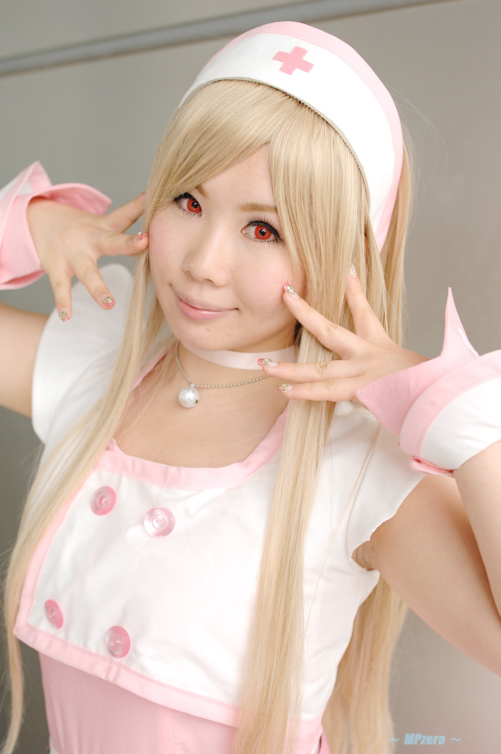 yuuna, photo (medium), blonde hair, cosplay, dream of doll, nurse, twingky