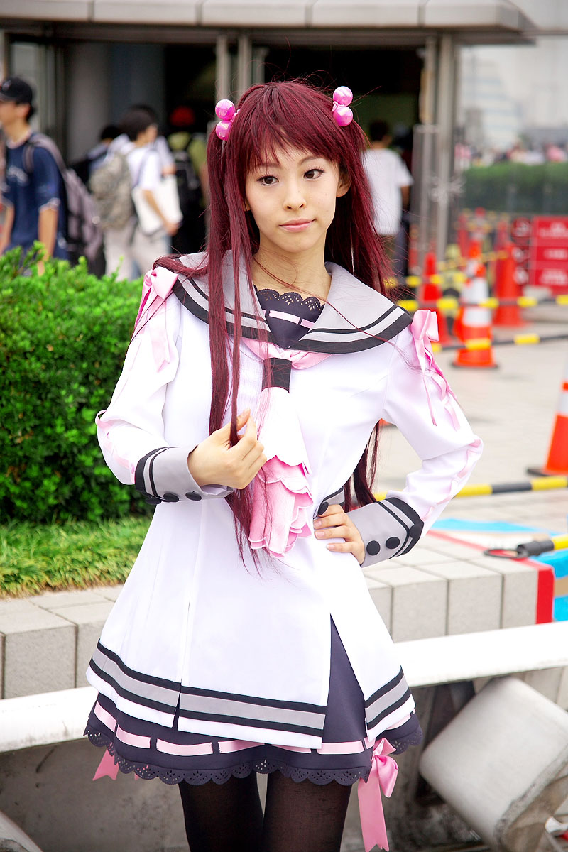 watarai asuka, oretachi ni tsubasa wa nai, highres, photo (medium), cosplay, inose ran, sailor, school uniform, serafuku