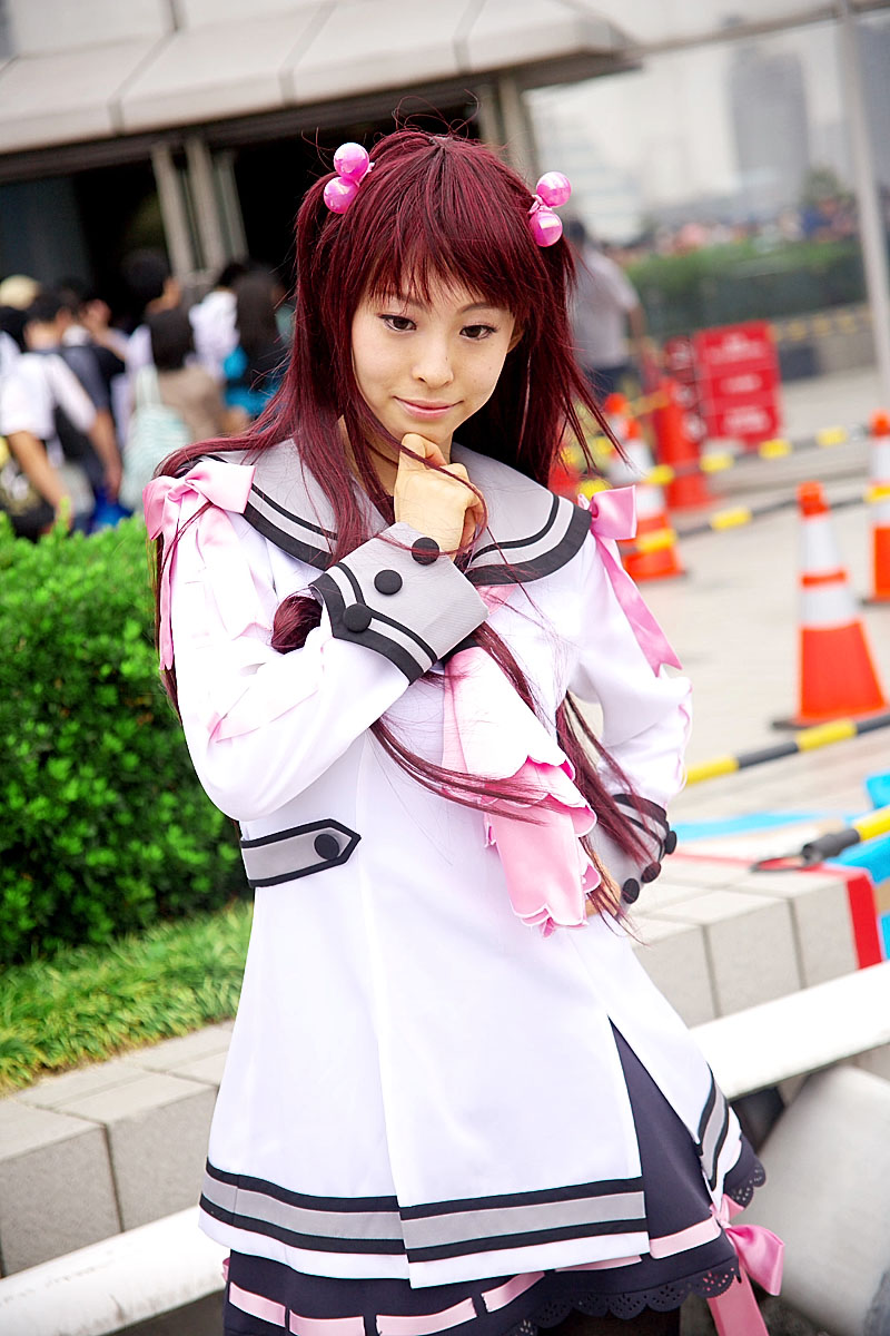 watarai asuka, oretachi ni tsubasa wa nai, highres, photo (medium), cosplay, inose ran, sailor, school uniform, serafuku