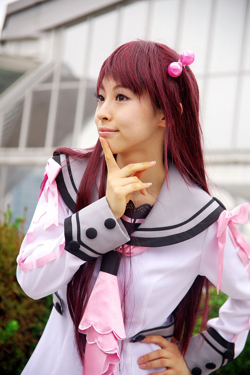 watarai asuka, oretachi ni tsubasa wa nai, highres, photo (medium), cosplay, inose ran, sailor, school uniform, serafuku