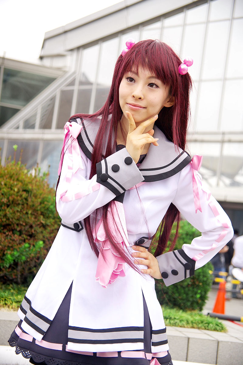watarai asuka, oretachi ni tsubasa wa nai, highres, photo (medium), cosplay, inose ran, sailor, school uniform, serafuku
