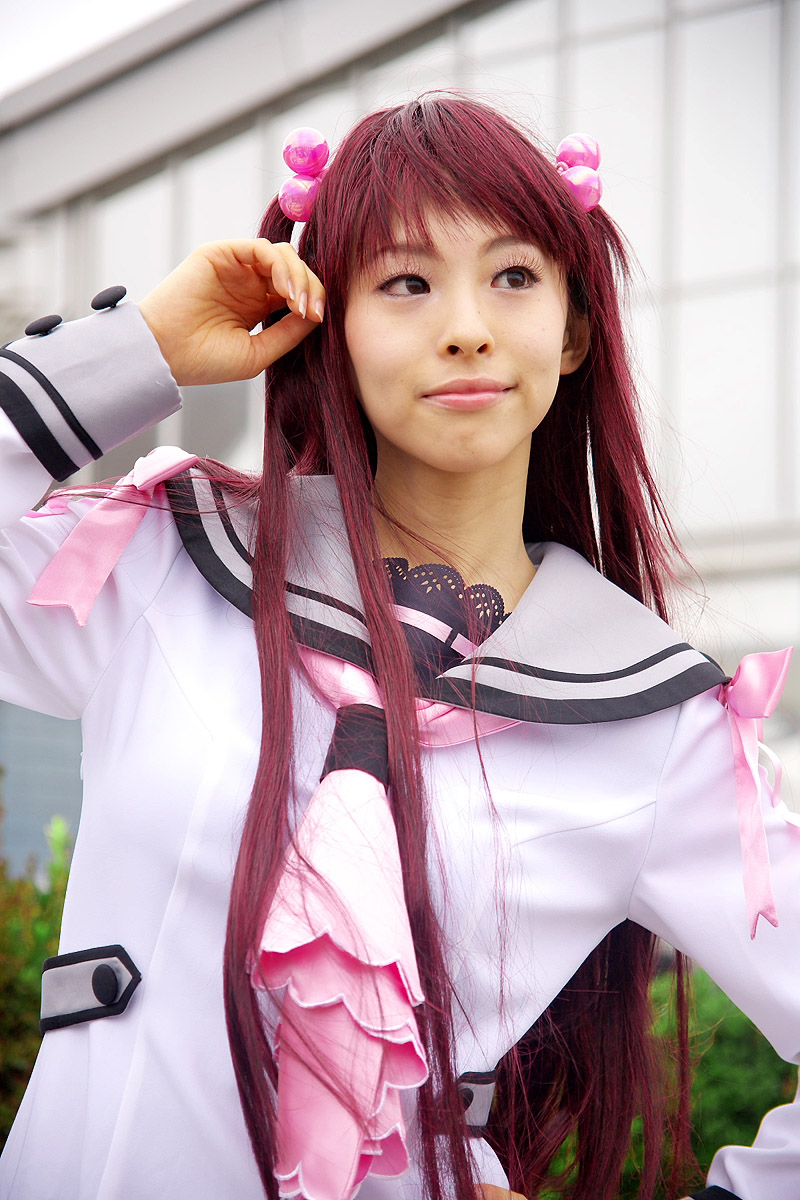 watarai asuka, oretachi ni tsubasa wa nai, highres, photo (medium), cosplay, inose ran, sailor, school uniform, serafuku
