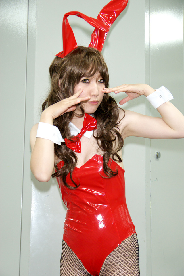 kousuke, asahina mikuru, suzumiya haruhi no yuuutsu, fishnet legwear, photo (medium), animal ears, cosplay, crossdressing, fake animal ears, fishnets, playboy bunny, rabbit ears