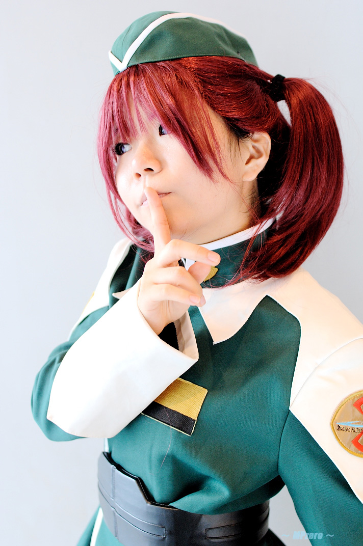 meyrin hawke, gundam, gundam seed, gundam seed destiny, photo (medium), cosplay, minase risa, red hair, twintails