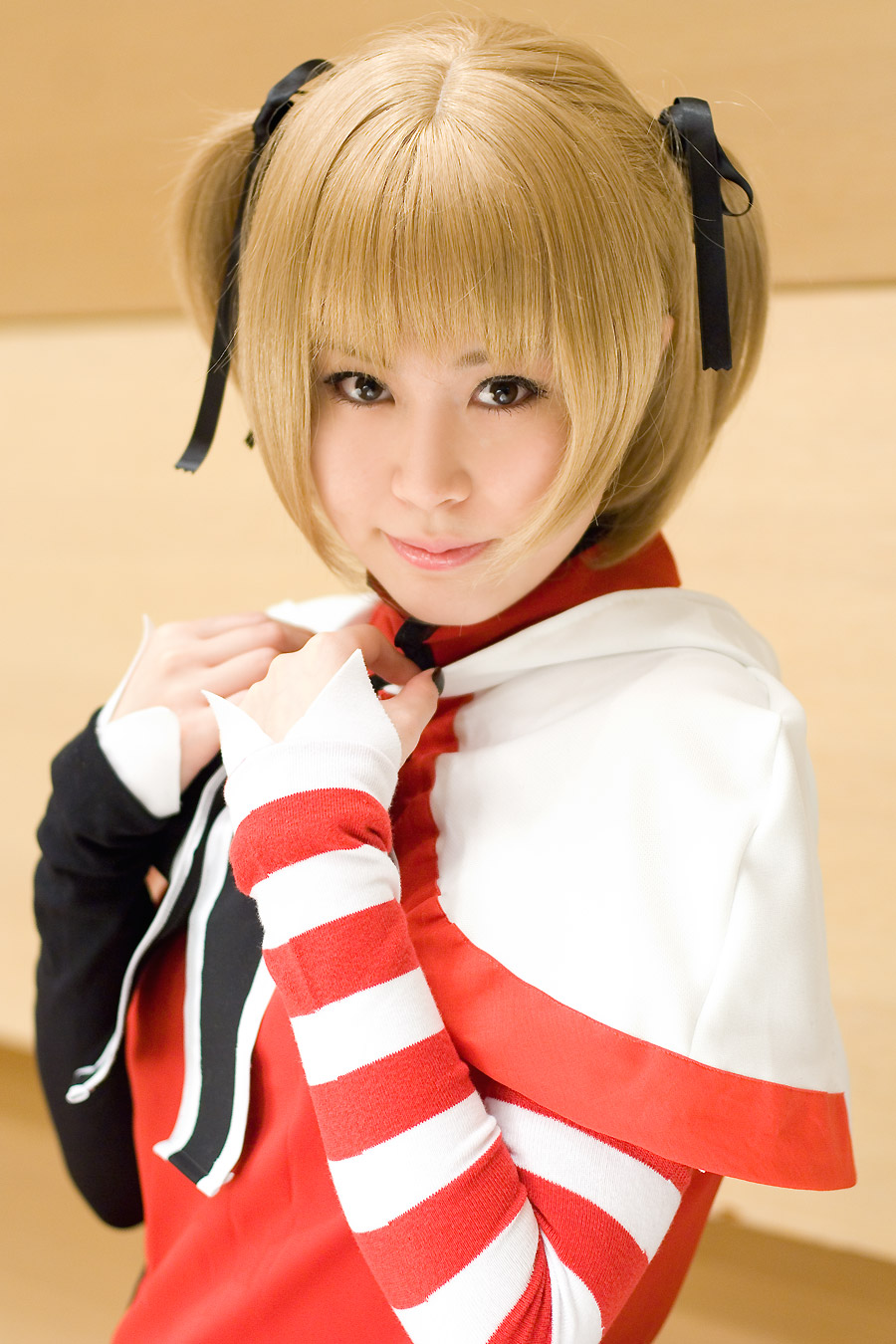 real life, artist request, character request, highres, photo (medium), source request, 1girl, blurry, blurry background, cosplay, kikiwan, solo